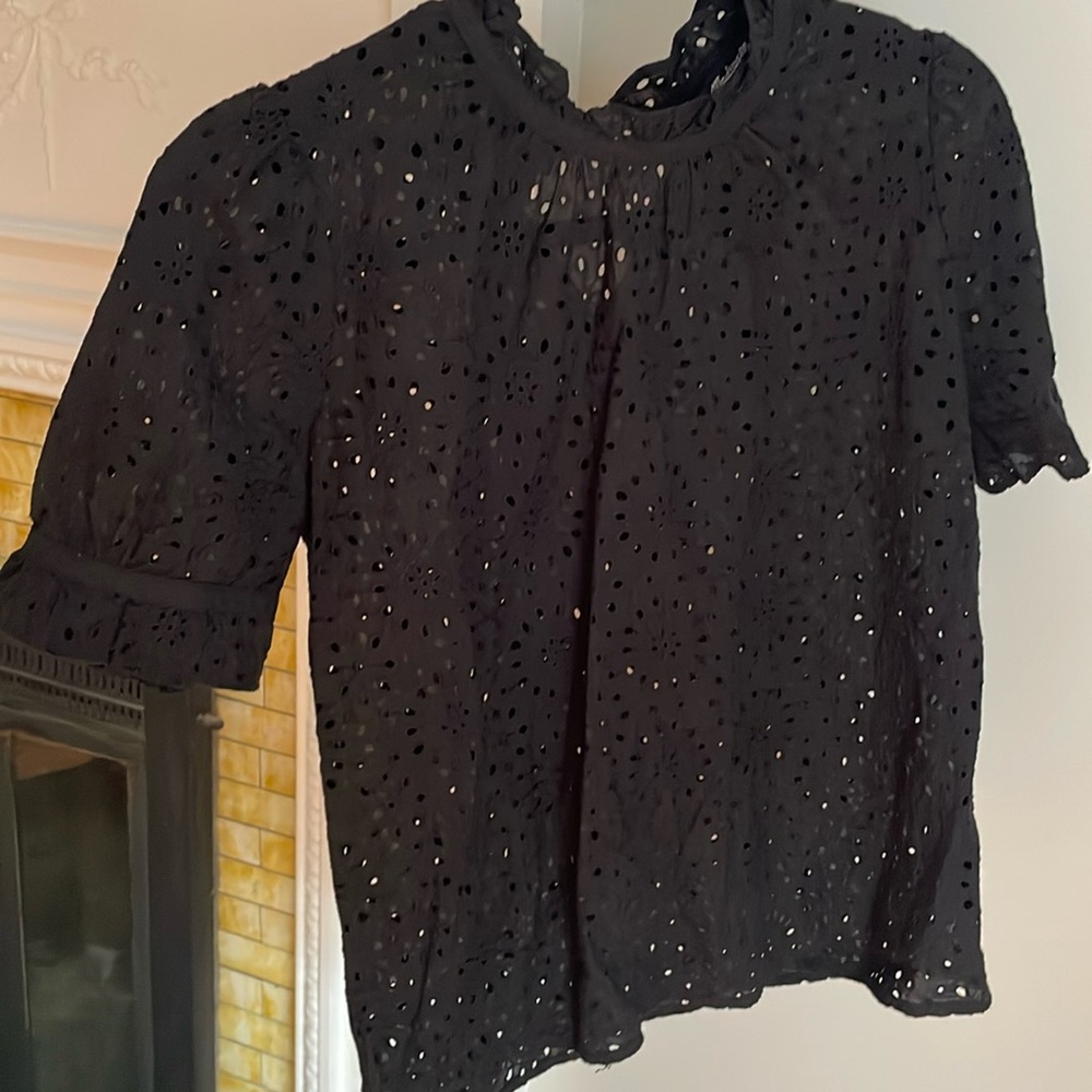 Madewell eyelet blouse